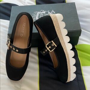 Black Mary Jane Platform Shoes